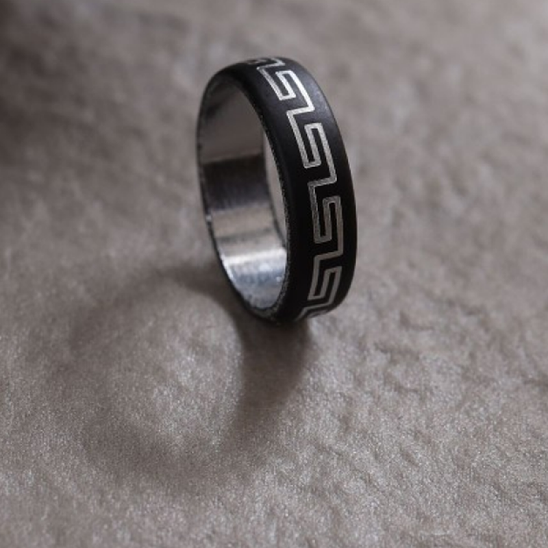 Men Rhodium-Plated Finger Ring